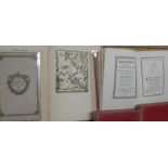 Curwen Press: The Bibliophile's Almanach 1927. 1/300 copies. With 3 vols of The Book Collector's