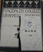 [THEATRE / ACTING] Programme for the Magdalen College Dramatic Society December 3rd - 7th 1928;