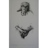 Dame Catherine COOKSON, drypoint etching, artist's proof by Christopher ROBINSON, 19 x 11 ins (