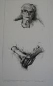 Dame Catherine COOKSON, drypoint etching, artist's proof by Christopher ROBINSON, 19 x 11 ins (