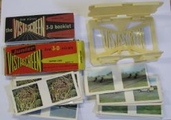 [OPTICAL] VISTASCREEN: box of 10 b/w. cards "Racing Cars", q. of loose col. cards & viewer (Q).