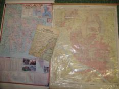[MAPS] Survey of Pakistan / Bangladesh DACCA GUIDE MAP, 34 x 26 ins., text etc. verso, wooden