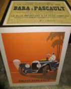 [POSTERS / CYCLING & MOTORING] a 1906 oblong broadside for BARA & PASCAULT, manufacturers of
