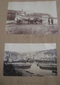 [CORNWALL PHOTOGRAPH ALBUM] 4to album (upr. cvr. off) with 3 loose portraits etc. (with provenance