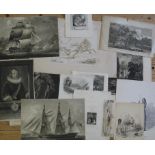 [PRINTS] small group of misc. 18th / 19th c. mixed media prints.