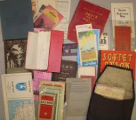 MAPS: box or assorted folding maps, guidebooks, etc., including Palestine, London etc.