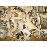 PHOTOGRAPHS: box of miscellaneous snapshots and postcards.