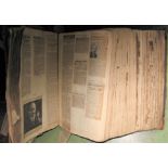 CHICHESTER & environs, 2 v. large ledgers filled with newspaper clippings, mostly political,