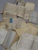 DEEDS, INDENTURES, etc., incl. an 1810 Freedom of London vellum made out to Stephen Munday, Butcher;