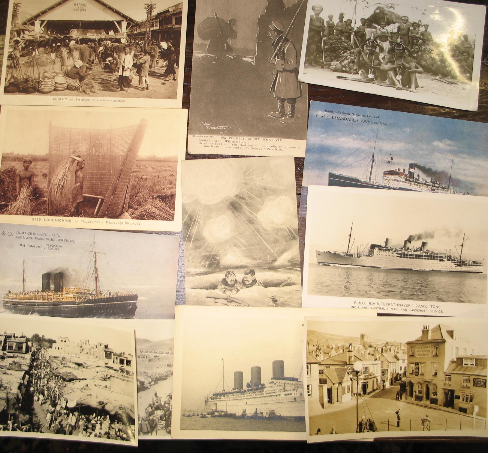POSTCARDS, collection of mostly early 20th c., U.K. & WORLD, some maritime, approx. 150. - Image 2 of 2
