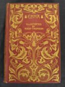 AUSTEN (Jane) Emma, illustrated by Hugh Thomson, Bookplate of Ethelwyn E. Chubb, red cloth with gilt