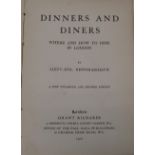 NEWNHAM-DAVIS (Lt.-Col.) Dinners and Diners, 8vo, disbound, L., 1901.