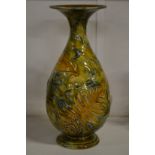 A Royal Doulton leaf moulded decorated vase.