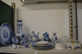 Blue and white china etc.