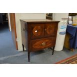 A Georgian mahogany pot cupboard.