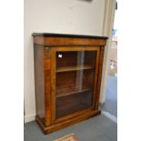 A Victorian inlaid walnut pier cabinet with ormolu mounts.