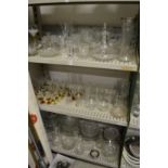 A quantity of household and decorative glassware.