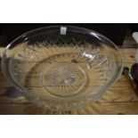 A good large cut glass bowl.