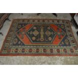 A Kilim style rug 200cm x 140cm.