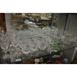 Waterford Colleen glassware and other glassware.