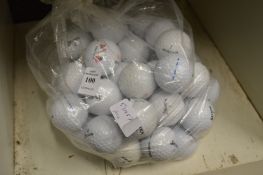A bag Srixon golf balls.
