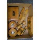 A collection of Mauchline ware.