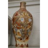 A large Satsuma vase.