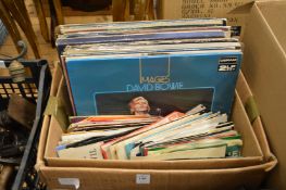Various records to include David Bowie etc.