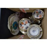 Quantity of Imari pattern china and other items.