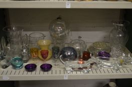 A good collection of glassware to include animal shaped dishes.