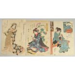 EISEN KEISAI (1787-1867), KUNISADA UTAGAWA (1786-1865), & YOSHITORA UTAGAWA (1836-1880): EDO