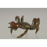 A JAPANESE BRONZE CRAB.