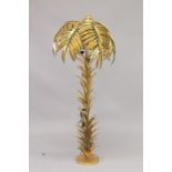 A PALM TREE STANDING LAMP. 5ft 3ins high.