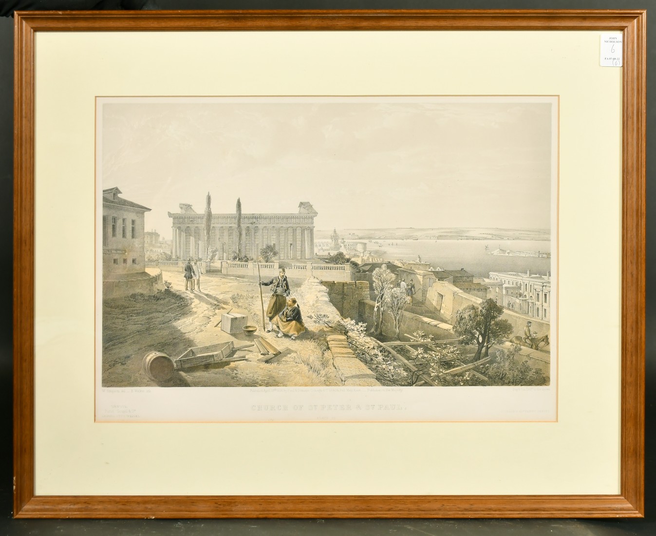 After William Simpson (1823-1899), a set of six lithographs from 'Seat of War in the East', - Image 3 of 7