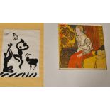 An interesting collection of modern prints after Picasso etc, various sizes,(unframed) (5).