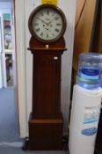 A 19th century mahogany cased drum head longcase clock, the circular dial signed L Hepting,