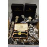 Large quantity of wrist and pocket watches.