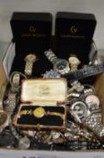 Large quantity of wrist and pocket watches.