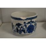 A Chinese blue and white bowl (rim chipped).