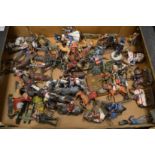 Quantity of painted die-cast military figures.