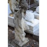 Garden ornament modelled as a classical female semi nude.