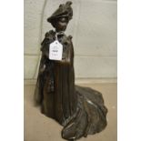 Queen Elizabeth II, a Royal Worcester bronze sculpture modelled by Ronald Van Ruyckevelt, no: 15/25,