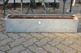 Galvanised planter.