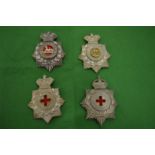 Four military badges, East Lancashire 2nd Volunteer battalion, Oxfordshire 2nd Volunteer