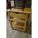 A kitchen work trolley.