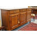 A good French inlaid fruit wood sideboard.