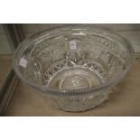 A good large cut glass bowl.