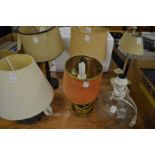 Various table lamps etc.