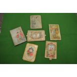 A group of Edwardian pop-up greeting cards.