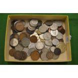 A quantity of coins.